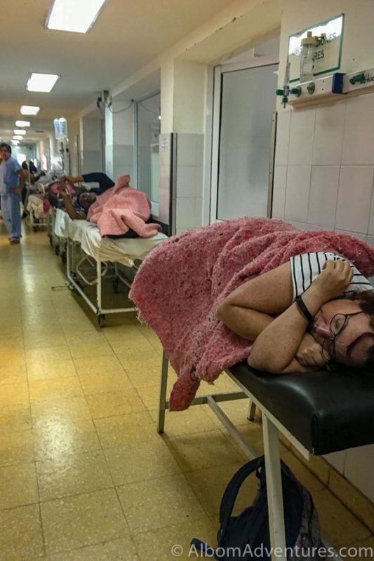 My Dengue Fever Experience in South America 9 I am on a gurney in the hallway of Hospital San Bernardo in Salta Argentina