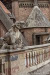 mages of gargoyles and other sections of the elaborately decorated Iglesia Capuchinos