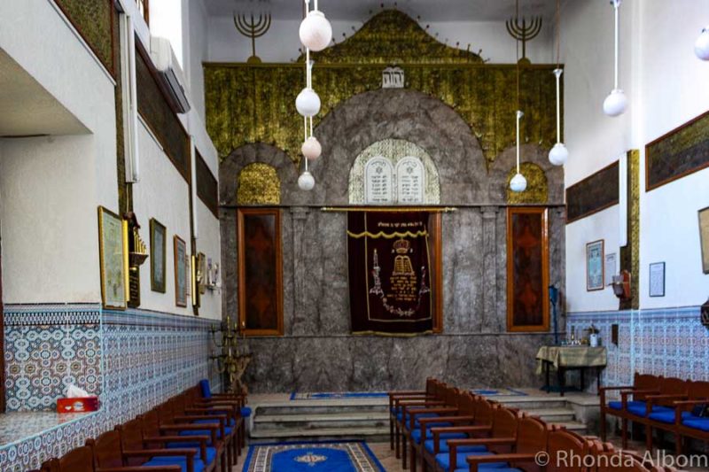 Inside Lazama Synagogue in Marrakech Morocco