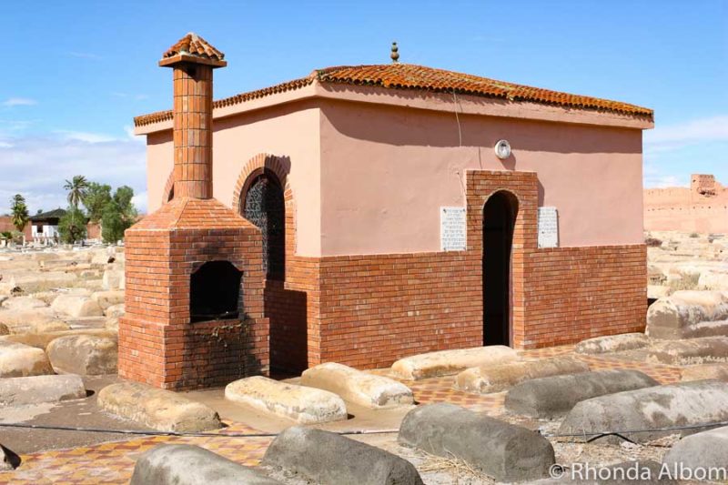 mausoleum in the Jewish cemetery in Marrakesh