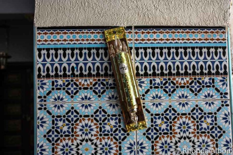 A mezuzah in Morocco