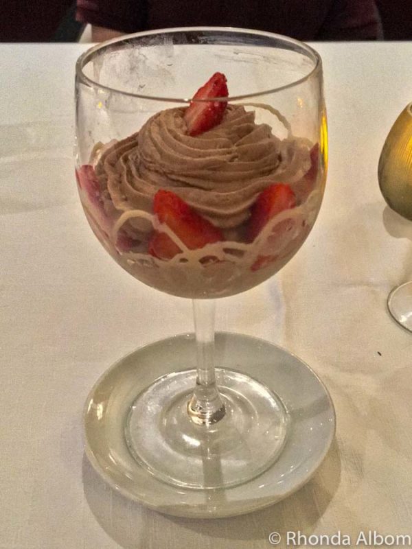 dairy and gluten free cruising - chocolate mousse on Azamara Pursuit