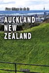 View of downtown Auckland New Zealand from the top of Mt Eden