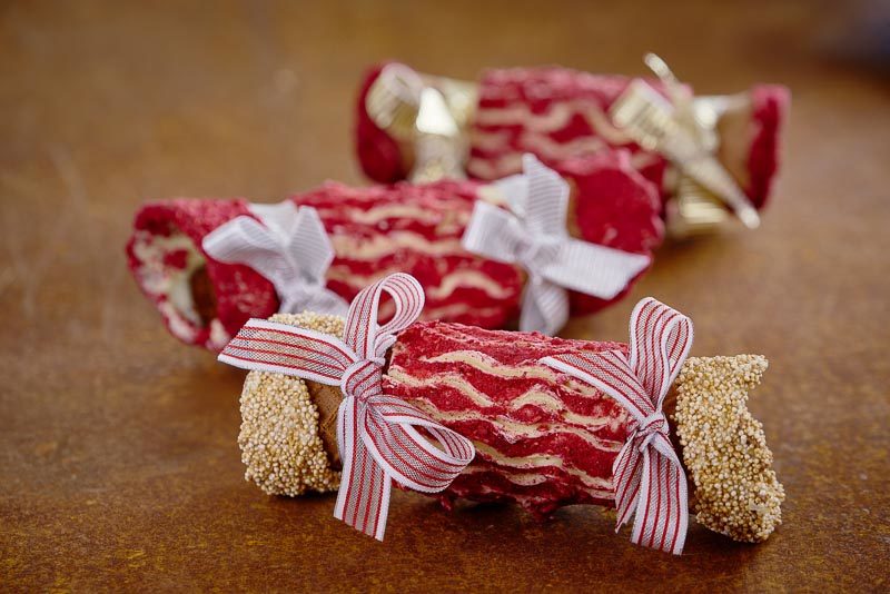 An edible Christmas Cracker filled with the best ice cream in Auckland New Zealand