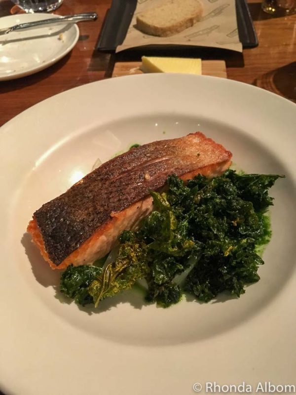Salmon at Gordon Ramsay's Bread Street Kitchen in Singapore