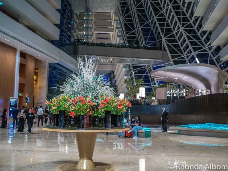 Marina Bay Sands Review: Is It Worth the High Price? 6 Lobby area of Marina Bay Sands Hotel in Singapore