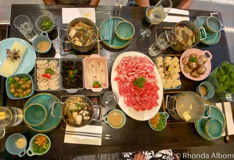 Fun Things to Do in Melbourne for Couples 27 Our massive meal at Dainty Sichuan Hot Pot in Melbourne Australia