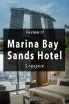 The rooms in Marina Bay Sands Hotel offer floor to ceiling windows with incredible views of Singapore.
