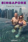 The view from the world's largest infinity pool at Marina Bay Sands Hotel in Singapore