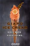 Aperol Spritz ice cream cone from Giapo Ice Cream Auckland New Zealand