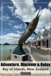 Marlin statue in the Bay of Islands New Zeaaland