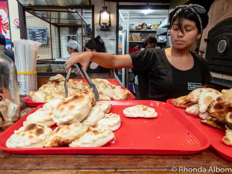 Empanadas served in Argentina