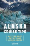 View of Hubbard Glacier Alaska USA from a cruise ship