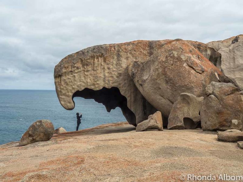 Rocas notables en Flinders Chase Park en Kangaroo Island, Australia.