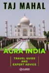 A view of the Taj Mahal in Agra India