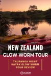 Setting up the kayaks for a Waimarino glow worm tour