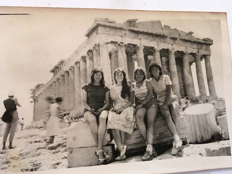 Parthenon on the Acropolis in Athens Greece in 1982