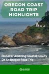 View of the Heceta Head lighthouse in Oregon USA