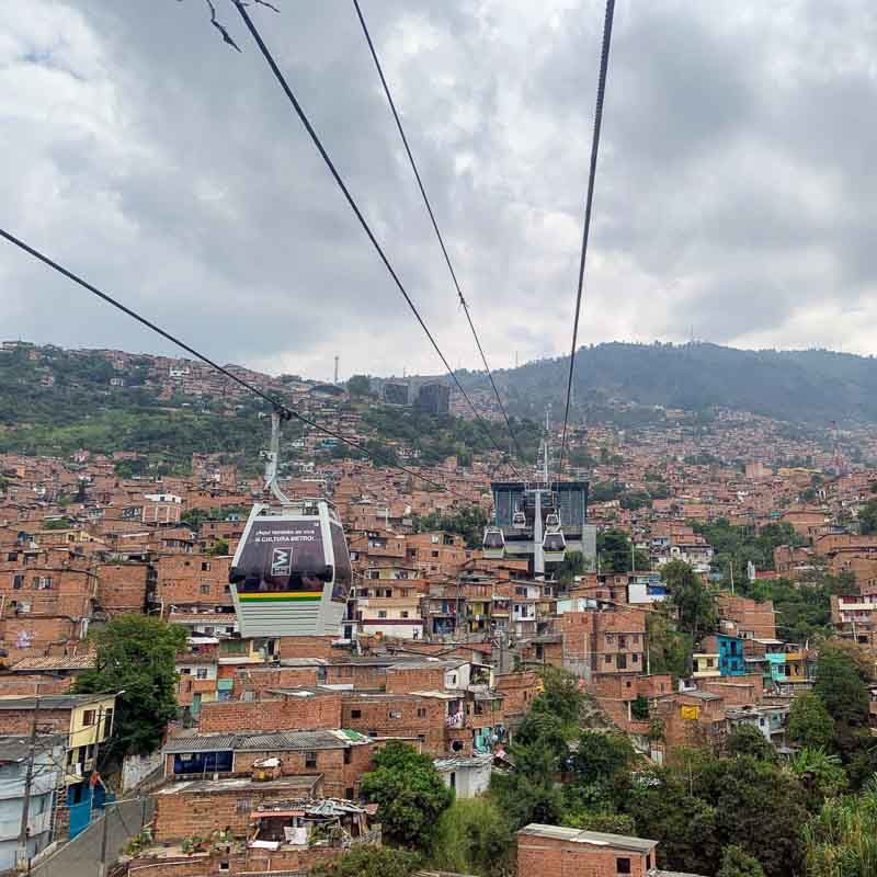 Metro cable car in Colombia