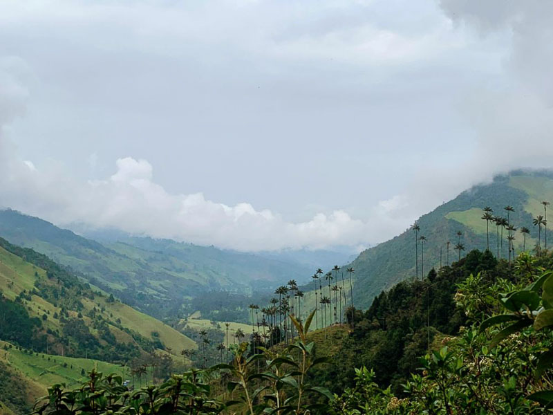 Overlooking Valle del Corcora in Salento is a must see when traveling to Colombia