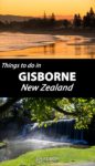 Sunrise on the beach in Gisborne and the Rere waterfalls