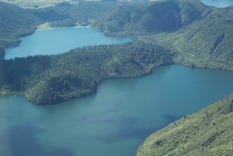 The Blue and Green Lakes