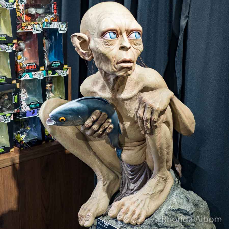New Zealand Lord of the Rings Filming Locations You Can Visit 16 Life size Gollum at The Weta Cave, Wellington New Zealand