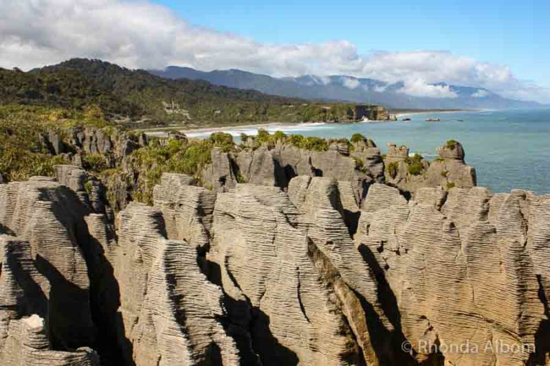 Punakiaki the Pancakes Rocks, and iconic stop on many south island new zealand road trip itinerary 