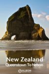Archway Islands on Wharariki Beach at the top of the South Island of New Zealand