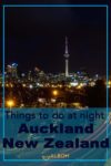 The Auckland skyline at night