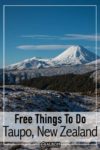 Free view of volcanoes near Taupo New Zealand