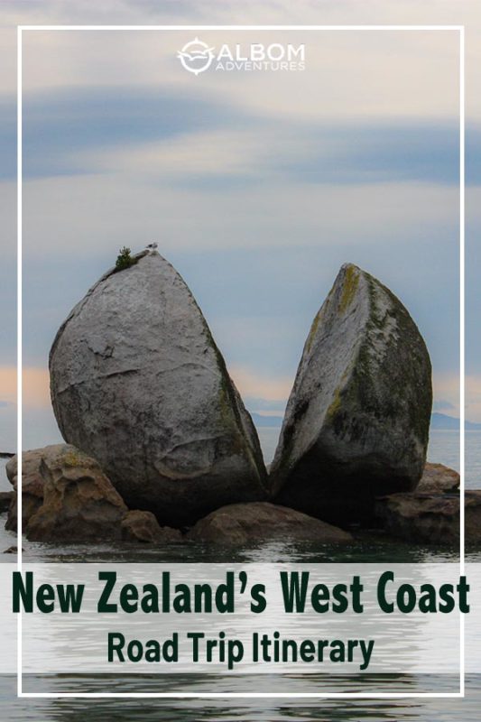 Split Apple Rock in Tasman Bay off the northern coast of the South Island of New Zealand