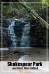 Waterfall in Shakespear Regional Park Auckland New Zealand