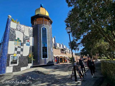 Hundertwasser Centre for the Arts is one of three NZ Hundertwasser structures by the artist. The others are the Hundertwasser toilets and the Pavilion for Nature.