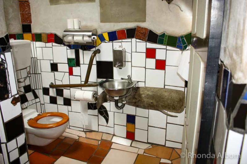 3 NZ Hundertwasser Wonders: Art Centre, Toilets, Pavilion 10 Hundertwasser Toilet stall