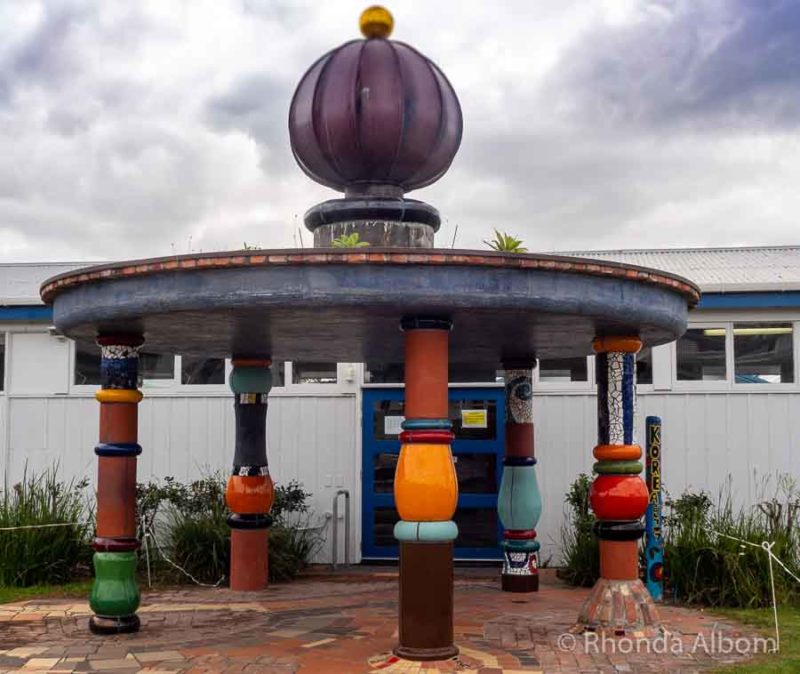 Hundertwasser Toilets: One of Three New Zealand Hundertwasser Designs 3 The second Hundertwasser design built in New Zealand, the Hundertwasser Pavilion for Nature