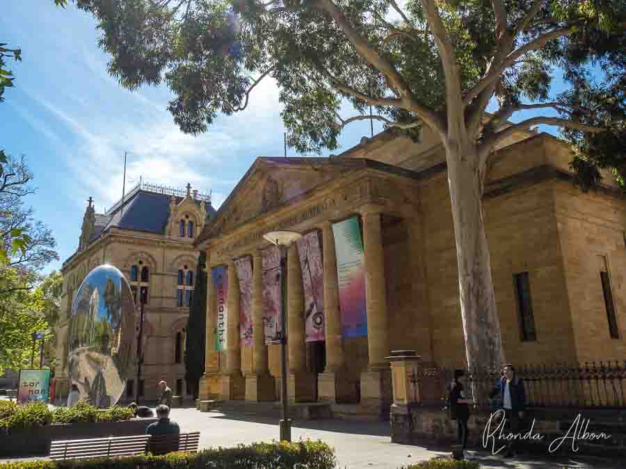 Exterior of the Art Gallery of South Australia in Adelaide