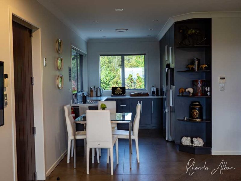 Romantic Getaway Auckland: An Inspired Paradise at Quail Lodge 9 Kitchen at the guest unit of the Quail Lodge, a romantic getaway Auckland