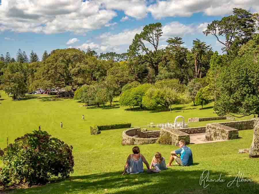 The green grass and trees make Cornwall Park one of the most beautiful places in Auckland