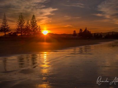 Sunrise in Gisborne New Zealand