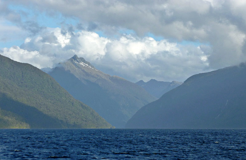 Doubtful Sound New Zealand seen from the water