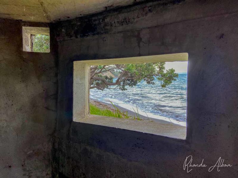 WWII Ship Degaussing Station in Shakespear Park, Auckland NZ 20 Pillbox at Army Bay, New Zealand
