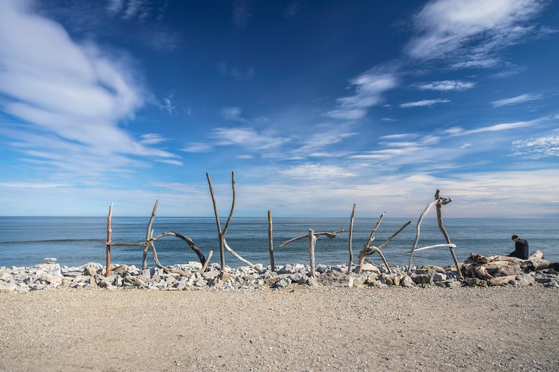 Hokitika Gorge and Other Cool Things to Do in Hokitika New Zealand 9 Hokitika written in driftwood on the beach