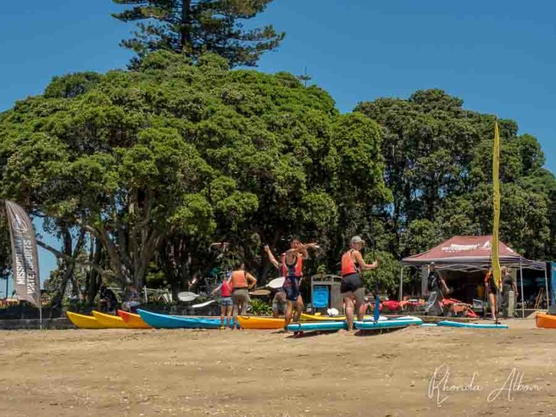 Kayak and SUP hire on the beach in Mission Bay Auckland