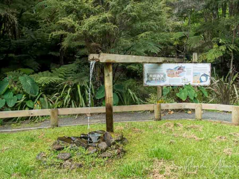 Demo of a aqueduct at the Waterworks, Coromandel