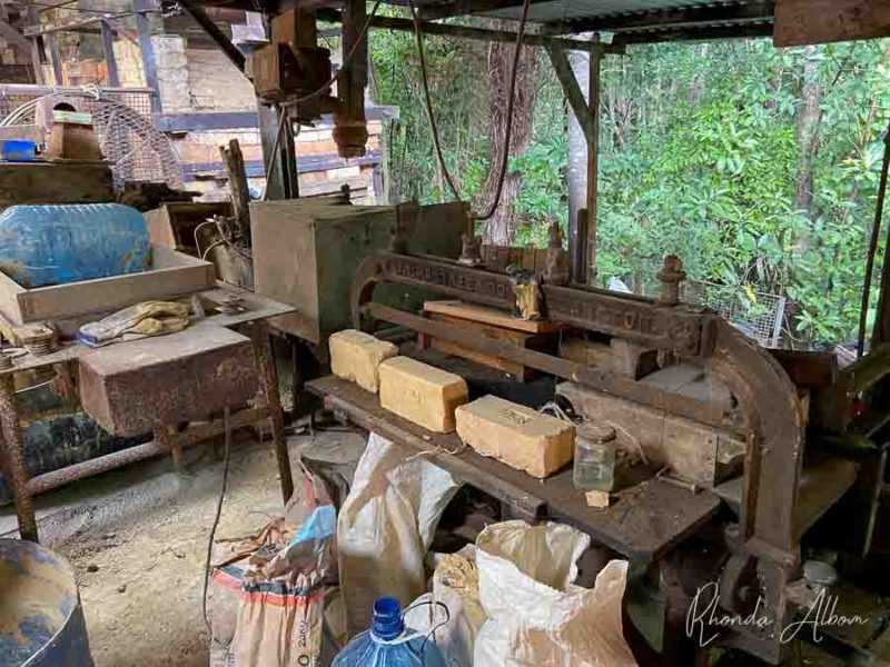 Brick and pug machine at Driving Creek Railways in Coromandel Town