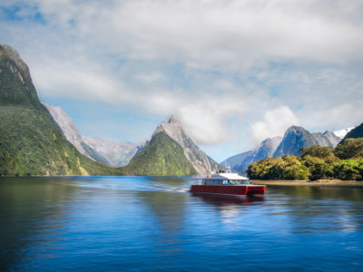 Mitre Peak seen from an overnight Milford Sound cruise at Freshwater Basin