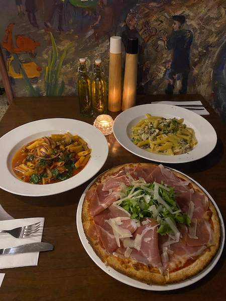 Gluten-Free Hibiscus Coast Restaurants: Orewa to Gulf Harbour 5 Three gluten free pasta dishses at Due Amici one of the Hibiscus Coast restaurants in Auckland
