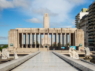 Courtyard leading to flag monument, one of the best things to do in Rosario Argentina