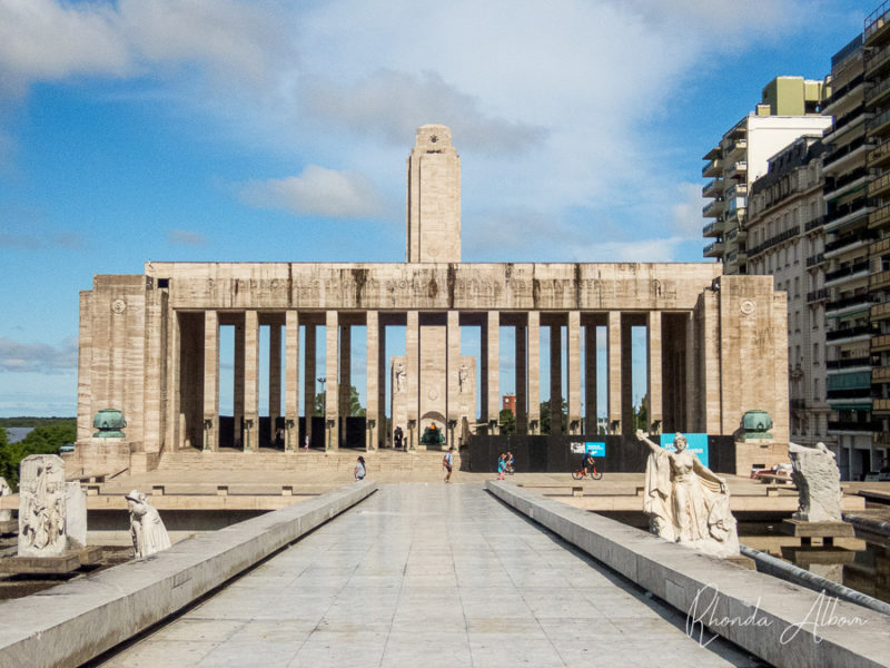 Courtyard leading to flag monument, one of the best things to do in Rosario Argentina